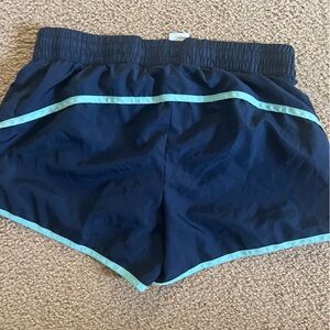 Blue workout shorts